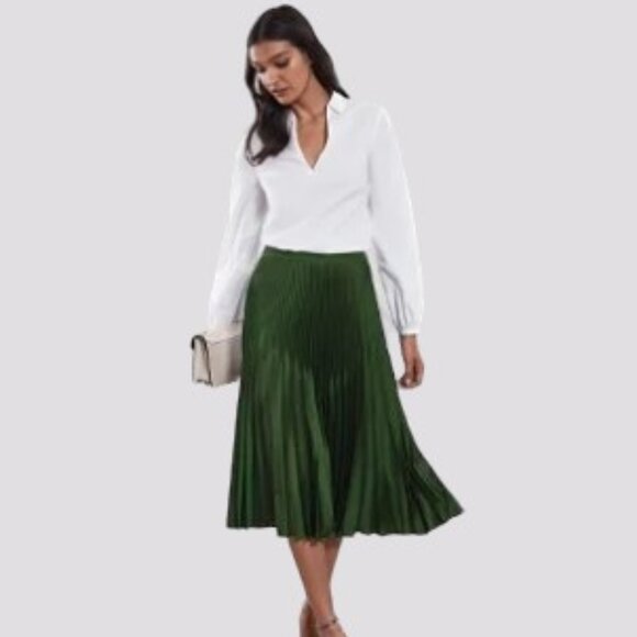 Reiss White Veronica Long Sleeved Classic V-Neck Blouse Size 8 - Picture 3 of 14